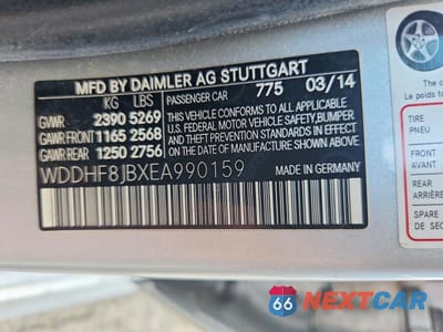 Zdjęcie 12 z 12 samochodu: 2014 MERCEDES-BENZ E 350 4MATIC VIN:WDDHF8JBXEA990159 - miniatura