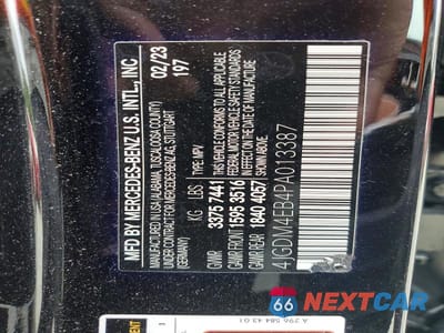 Zdjęcie 13 z 13 samochodu: 2023 MERCEDES-BENZ EQS SUV 580 4MATIC VIN:4JGDM4EB4PA013387 - miniatura