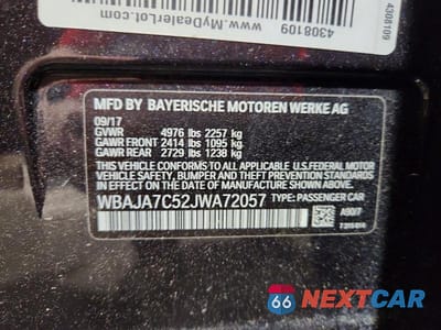 Zdjęcie 12 z 12 samochodu: 2018 BMW 530 XI VIN:WBAJA7C52JWA72057 - miniatura
