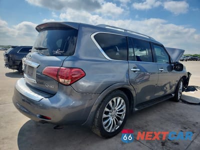 Trzecie zdjęcie samochodu z tyłu: 2015 INFINITI QX80 BASE VIN:JN8AZ2NE4F9080776 - miniatura