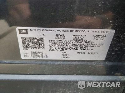 Zdjęcie 13 z 13 samochodu: 2021 CHEVROLET EQUINOX LT VIN:3GNAXKEV0ML356870 - miniatura
