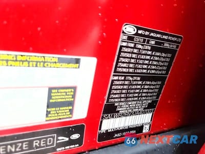 Zdjęcie 10 z 14 samochodu: 2018 LAND ROVER RANGE ROVER SPORT HSE VIN:SALWR2RV3JA407003 - miniatura
