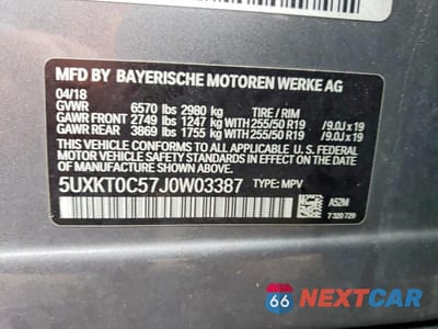 Zdjęcie 13 z 13 samochodu: 2018 BMW X5 XDR40E VIN:5UXKT0C57J0W03387 - miniatura
