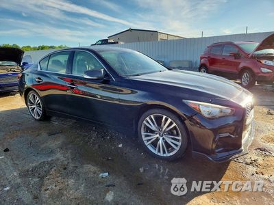 Czwarte zdjęcie samochodu z boku: 2018 INFINITI Q50 3.0T LUXE VIN:JN1EV7AR5JM439978 - miniatura