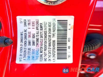 Zdjęcie 12 z 12 samochodu: 2018 HONDA CIVIC LX VIN:2HGFC2F5XJH503596 - miniatura