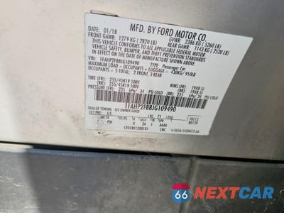Zdjęcie 13 z 13 samochodu: 2018 FORD TAURUS LIMITED VIN:1FAHP2F88JG109490 - miniatura