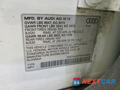 Zdjęcie 13 z 13 samochodu: 2019 AUDI Q7 PRESTIGE VIN:WA1VAAF76KD004542 - miniatura