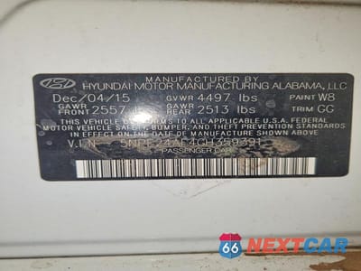 Zdjęcie 12 z 12 samochodu: 2016 HYUNDAI SONATA SE VIN:5NPE24AF4GH359391 - miniatura