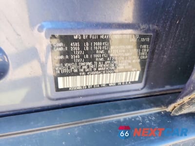 Zdjęcie 13 z 13 samochodu: 2014 SUBARU OUTBACK 2.5I VIN:4S4BRBAC3E3266715 - miniatura