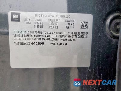 Zdjęcie 13 z 13 samochodu: 2014 CHEVROLET MALIBU LS VIN:1G11B5SLXEF140685 - miniatura