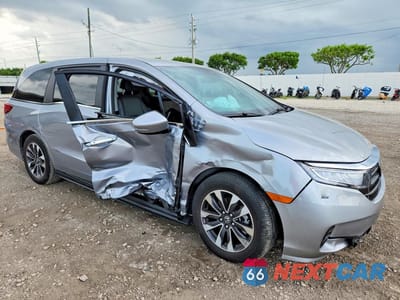 Czwarte zdjęcie samochodu z boku: 2024 HONDA ODYSSEY EXL VIN:5FNRL6H69RB060836 - miniatura