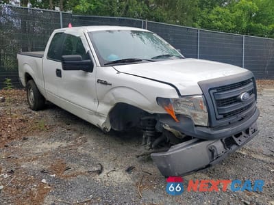 Czwarte zdjęcie samochodu z boku: 2014 FORD F150 SUPER CAB VIN:1FTEX1CMXEFC63915 - miniatura