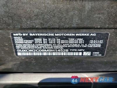 Zdjęcie 14 z 14 samochodu: 2021 BMW X7 XDRIVE40I VIN:5UXCW2C08M9H14528 - miniatura