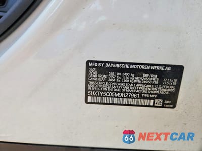 Zdjęcie 13 z 13 samochodu: 2021 BMW X3 XDRIVE30I VIN:5UXTY5C05M9H27961 - miniatura