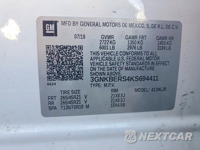 Zdjęcie 13 z 13 samochodu: 2019 CHEVROLET BLAZER RS VIN:3GNKBERS4KS694411 - miniatura