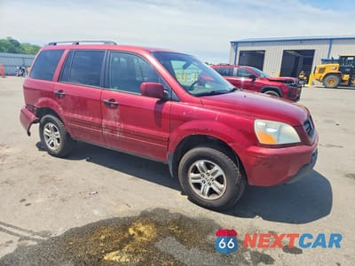 Czwarte zdjęcie samochodu z boku: 2005 HONDA PILOT EXL VIN:2HKYF18595H535992 - miniatura