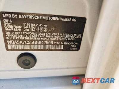 Zdjęcie 12 z 12 samochodu: 2016 BMW 528 XI VIN:WBA5A7C55GG642506 - miniatura
