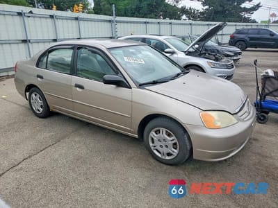 Czwarte zdjęcie samochodu z boku: 2001 HONDA CIVIC LX VIN:2HGES16591H523511 - miniatura