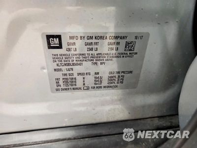 Zdjęcie 13 z 13 samochodu: 2018 CHEVROLET TRAX LS VIN:KL7CJNSBXJB569401 - miniatura