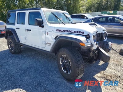 Czwarte zdjęcie samochodu z boku: 2026 JEEP WRANGLER RUBICON VIN:1C4PJXFG1TW248770 - miniatura