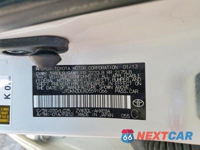 Zdjęcie 13 z 13 samochodu: 2013 TOYOTA PRIUS PERSONA SERIES SE VIN:JTDKN3DUXD5591066 - miniatura