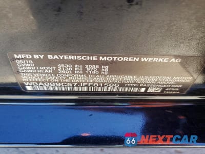 Zdjęcie 12 z 12 samochodu: 2018 BMW 330 I VIN:WBA8B9C57JEE81586 - miniatura