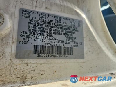 Zdjęcie 12 z 12 samochodu: 2016 NISSAN VERSA NOTE S PLUS VIN:3N1CE2CP5GL364157 - miniatura
