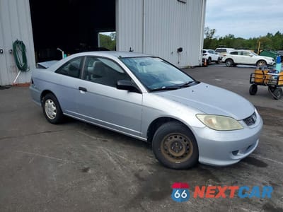 Czwarte zdjęcie samochodu z boku: 2005 HONDA CIVIC DX VP VIN:1HGEM22105L007758 - miniatura