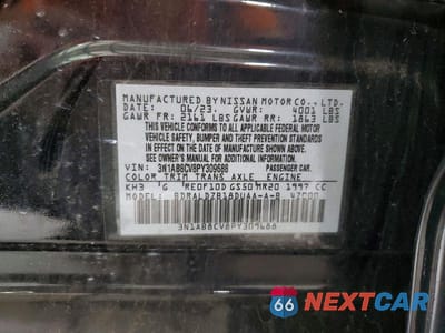 Zdjęcie 12 z 12 samochodu: 2023 NISSAN SENTRA SV VIN:3N1AB8CV8PY309688 - miniatura