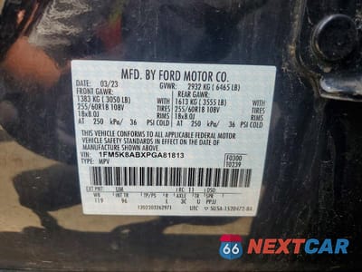 Zdjęcie 13 z 13 samochodu: 2023 FORD EXPLORER POLICE INTERCEPTOR VIN:1FM5K8ABXPGA81813 - miniatura