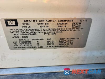 Zdjęcie 14 z 14 samochodu: 2017 BUICK ENCORE PREFERRED II VIN:KL4CJFSB1HB084125 - miniatura