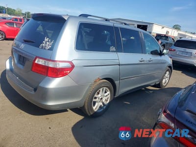Trzecie zdjęcie samochodu z tyłu: 2007 HONDA ODYSSEY EX VIN:5FNRL38487B037266 - miniatura