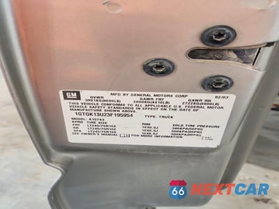 Zdjęcie 12 z 12 samochodu: 2003 GMC SIERRA K1500 HEAVY DUTY VIN:1GTGK13U23F195954 - miniatura