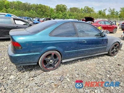 Trzecie zdjęcie samochodu z tyłu: 1996 HONDA CIVIC EX VIN:1HGEJ8149TL059684 - miniatura