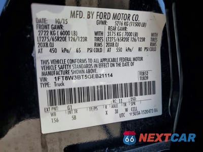 Zdjęcie 12 z 12 samochodu: 2016 FORD F350 SUPER DUTY VIN:1FT8W3BT5GEB21114 - miniatura