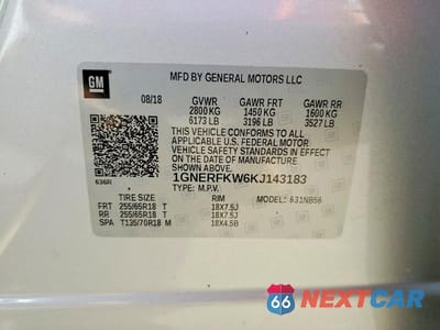 Zdjęcie 13 z 13 samochodu: 2019 CHEVROLET TRAVERSE LS VIN:1GNERFKW6KJ143183 - miniatura