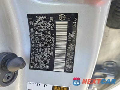 Zdjęcie 12 z 12 samochodu: 2014 TOYOTA PRIUS TWO VIN:JTDKN3DU9E0363915 - miniatura