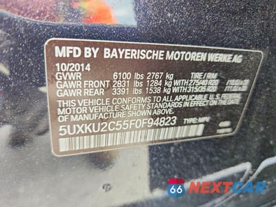 Zdjęcie 13 z 13 samochodu: 2015 BMW X6 XDRIVE35I VIN:5UXKU2C55F0F94823 - miniatura