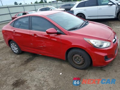 Czwarte zdjęcie samochodu z boku: 2012 HYUNDAI ACCENT GLS VIN:KMHCT4AE3CU197180 - miniatura