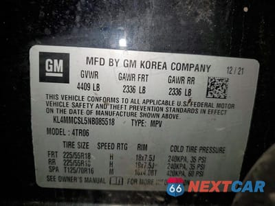 Zdjęcie 13 z 13 samochodu: 2022 BUICK ENCORE GX PREFERRED VIN:KL4MMCSL5NB085518 - miniatura