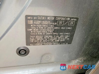 Zdjęcie 13 z 13 samochodu: 2010 SUZUKI GRAND VITARA PREMIUM VIN:JS3TE0D2XA4100337 - miniatura