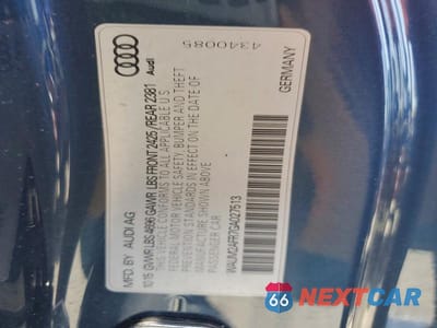 Zdjęcie 13 z 13 samochodu: 2016 AUDI A5 PREMIUM PLUS S-LINE VIN:WAUM2AFR7GA027513 - miniatura