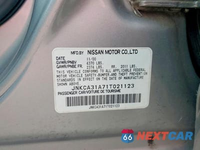 Zdjęcie 12 z 12 samochodu: 2001 INFINITI I30 BASE VIN:JNKCA31A71T021123 - miniatura