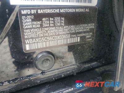 Zdjęcie 12 z 12 samochodu: 2012 BMW 528 I VIN:WBAXG5C56CDX03658 - miniatura