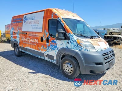 Czwarte zdjęcie samochodu z boku: 2017 RAM PROMASTER - BOX TRUCK VIN:3C6TRVDG8HE519928 - miniatura