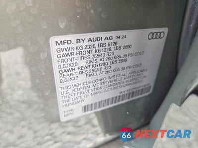 Zdjęcie 13 z 13 samochodu: 2024 AUDI Q3 PREMIUM PLUS S LINE 45 VIN:WA1EECF33R1138787 - miniatura