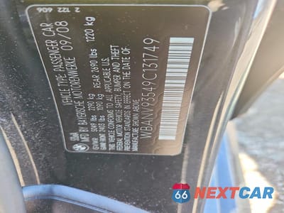Zdjęcie 12 z 12 samochodu: 2009 BMW 535 XI VIN:WBANV93549C131749 - miniatura