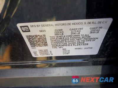 Zdjęcie 14 z 14 samochodu: 2026 CHEVROLET EQUINOX LT VIN:3GNAXPEG1TL247329 - miniatura