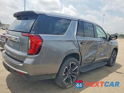 Trzecie zdjęcie samochodu z tyłu: 2022 GMC YUKON SLT VIN:1GKS2BKD1NR248926 - miniatura
