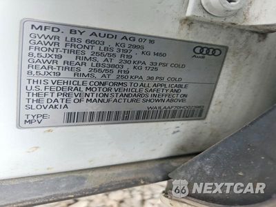 Zdjęcie 13 z 13 samochodu: 2017 AUDI Q7 PREMIUM PLUS VIN:WA1LAAF70HD023863 - miniatura
